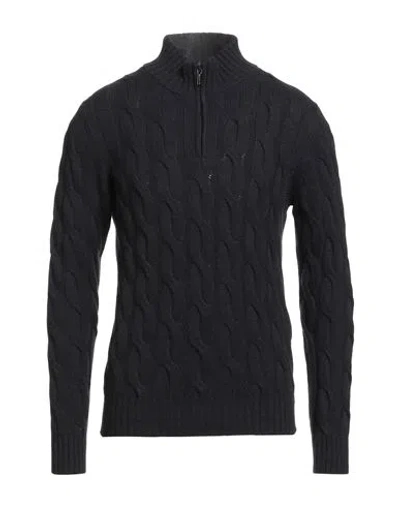 Moorer Man Turtleneck Midnight Blue Size 44 Cashmere