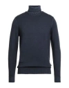 Moorer Man Turtleneck Midnight Blue Size 46 Virgin Wool