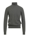 Moorer Man Turtleneck Military Green Size 40 Cashmere In Gray