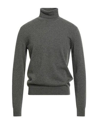 Moorer Man Turtleneck Military Green Size 40 Cashmere In Gray