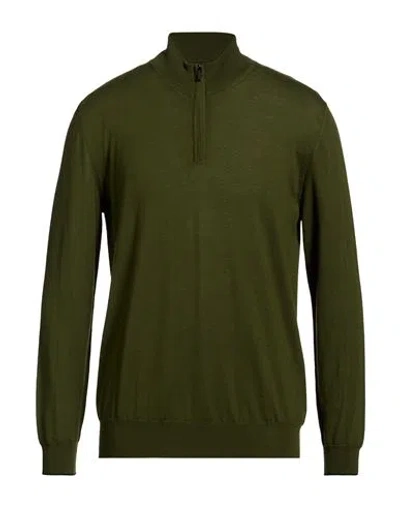 Moorer Man Turtleneck Military Green Size 48 Virgin Wool