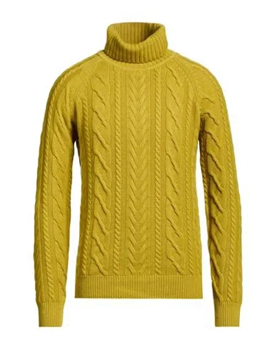 Moorer Man Turtleneck Mustard Size 38 Cashmere In Gold