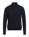 Moorer Man Turtleneck Navy Size 42 Virgin Wool In Black