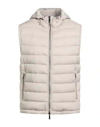 Moorer Man Vest Beige Size 38 Polyamide, Polyurethane In Neutral