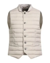 Moorer Man Vest Beige Size 38 Polyamide, Polyurethane In Neutral