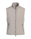 Moorer Man Vest Beige Size 42 Polyester In Gray
