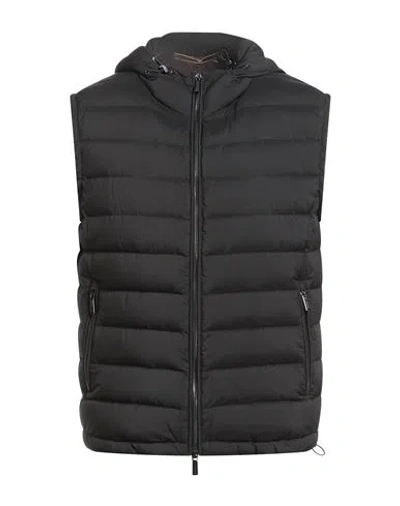 Moorer Man Vest Black Size 34 Polyamide, Polyurethane