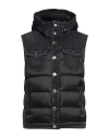 Moorer Man Vest Black Size 46 Cotton, Elastane, Polyamide In Black