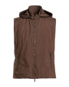 Moorer Man Vest Dark Brown Size 38 Polyester