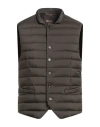 Moorer Man Vest Dark Brown Size 42 Polyamide, Polyurethane