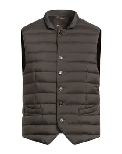 Moorer Man Vest Dark Brown Size 42 Polyamide, Polyurethane