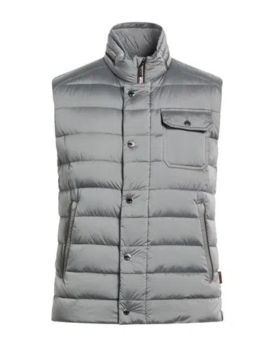 Moorer Man Vest Grey Size 38 Polyamide, Polyurethane In Gray