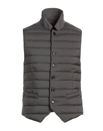 Moorer Man Vest Grey Size 38 Polyamide, Polyurethane In Gray