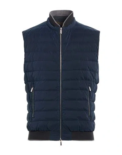 Moorer Man Vest Midnight Blue Size 38 Polyamide, Polyester