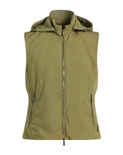 Moorer Man Vest Military Green Size 36 Polyester