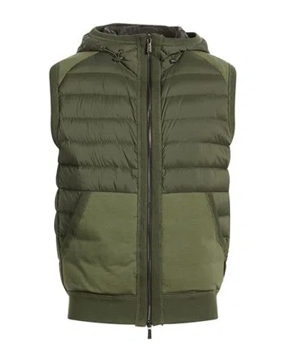 Moorer Man Vest Military Green Size 38 Polyamide, Polyurethane