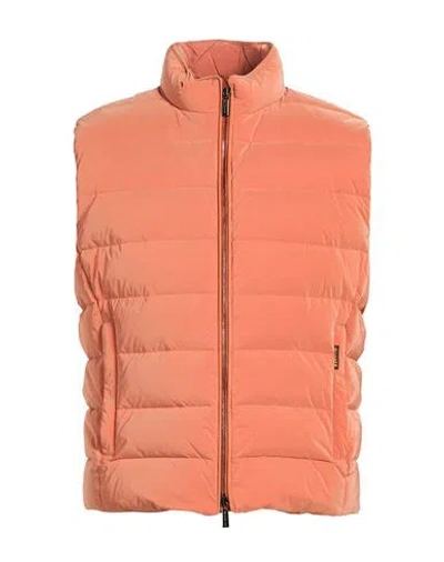 Moorer Man Vest Orange Size 40 Polyamide, Polyurethane