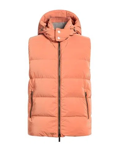 Moorer Man Vest Orange Size 42 Polyamide, Polyester
