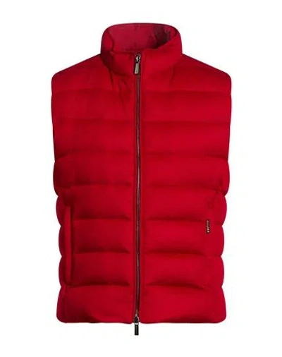 Moorer Man Vest Red Size 44 Cashmere