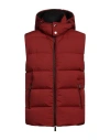 Moorer Man Vest Rust Size 42 Polyester In Red