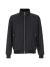 Moorer Manetti Polyester Jacket High Collar In Black