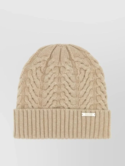 MOORER MARIA CASHMERE BEANIE WITH FOLDABLE RIBBED HEM