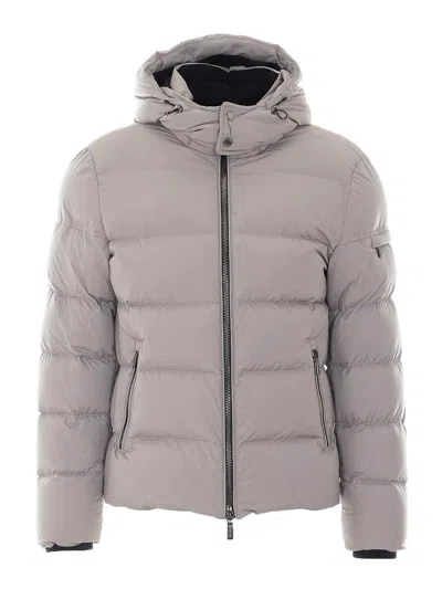 Moorer Marmo Grey Brett Down Jacket In Gray