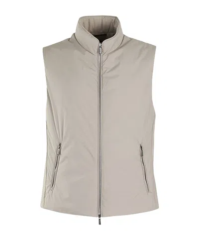 Moorer Marmo Padded Gilet In Nude