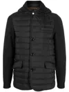 MOORER MASSINO-S3Z QUILTED KNITTED-MIX JACKET