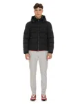 Moorer Matte Nylon Down Jacket Mod. Brett-skt In Black