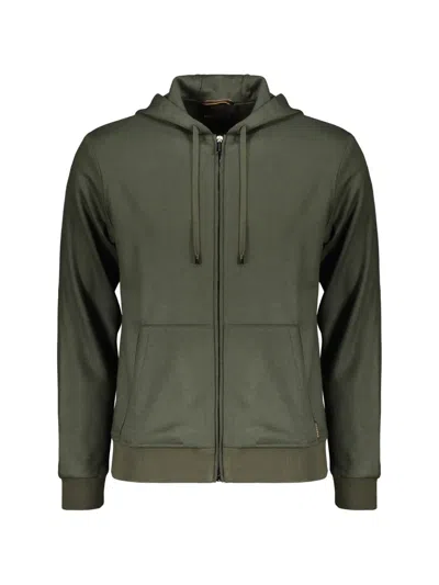 Moorer Matthew Zip-up Hoodie In Green