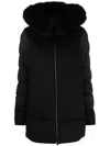 Moorer Medium Lenght Down Jacket In Black