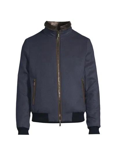 Moorer Men's Bellati Wool-cashmere Jacket In Blue