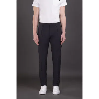 Moorer Men's Dark Blue Tailored Trousers In ["blue"]
