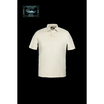 Moorer Men's Light Beige Polo Sweater In Neutral
