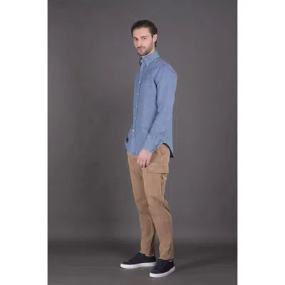 Moorer Men's Light Blue Button Down Shirt In ["blue"]