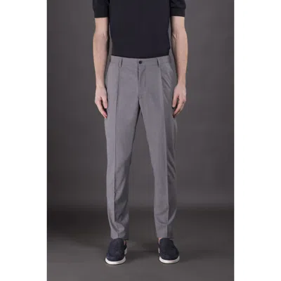 Moorer Men's Light Grey Tailored Trousers In ["grey"]