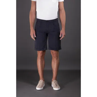 Moorer Men's Navy Tailored Shorts In ["blue"]