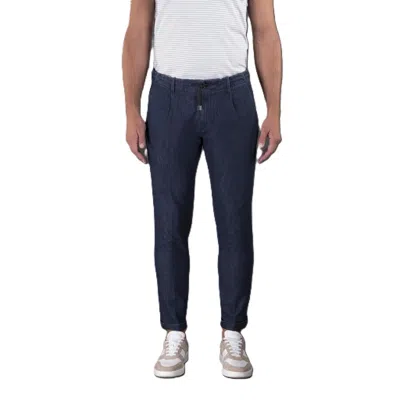 Moorer Men's Pants Nwt In Blue