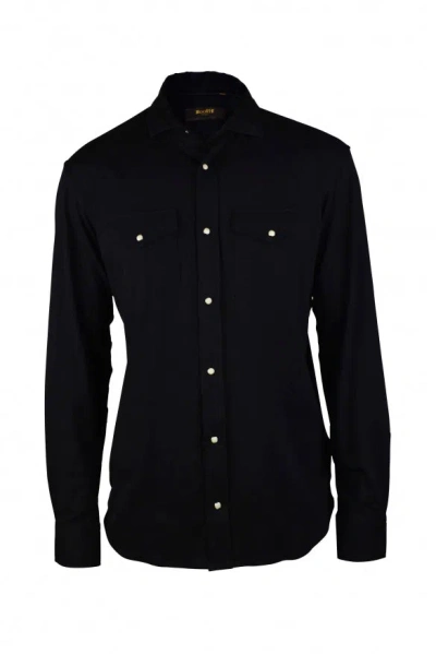 Moorer Men Shirt In Black