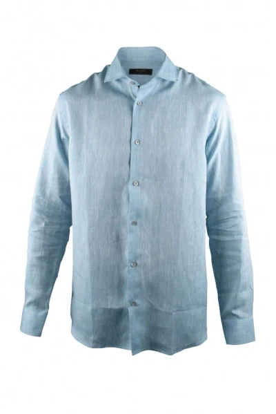 Moorer Men Shirt In Blue