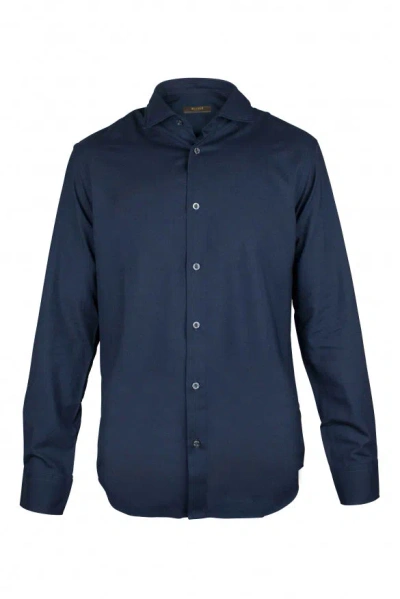 Moorer Men Shirt In Blue