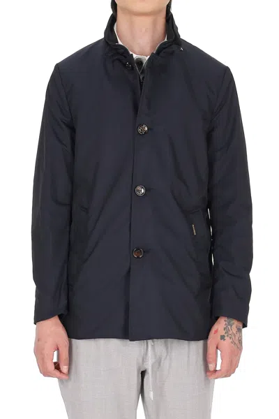 Moorer Men's Stylish Mini Coat In Blue