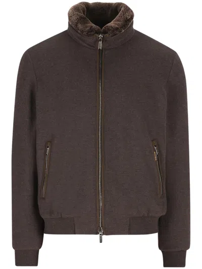 Moorer Men's Virgin Wool And Cashmere Overcoat In Brown