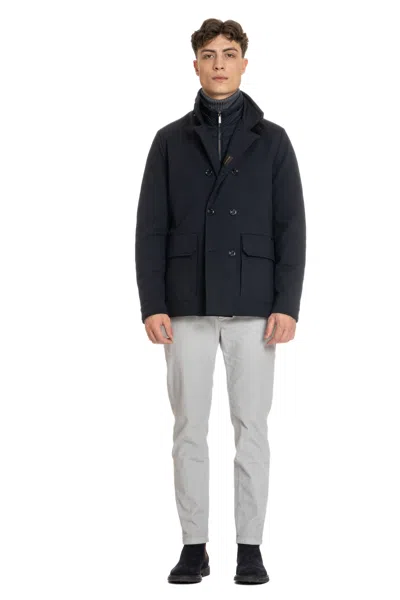 Moorer Men's Winter Coat In Blue