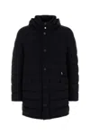Moorer Midnight Blue Nylon Blend Calandri Down Jacket In Black