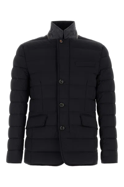 Moorer Midnight Blue Nylon Blend Zayn Down Jacket