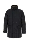 Moorer Slate Polyester Morris Down Jacket In Blu