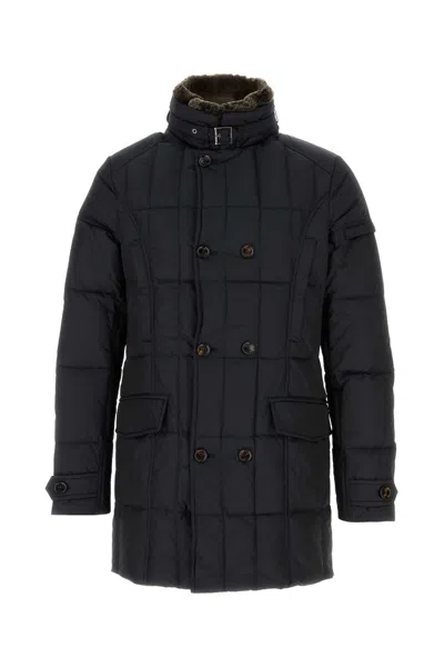 MOORER MIDNIGHT BLUE POLYESTER MORRIS DOWN JACKET