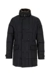 Moorer Slate Polyester Morris Down Jacket In Dark Blue